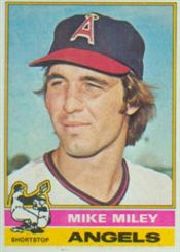 1976 Topps Baseball Cards      387     Mike Miley RC